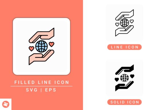 Charity Icons Set: Versatile Design Assets for Impactful Visuals
