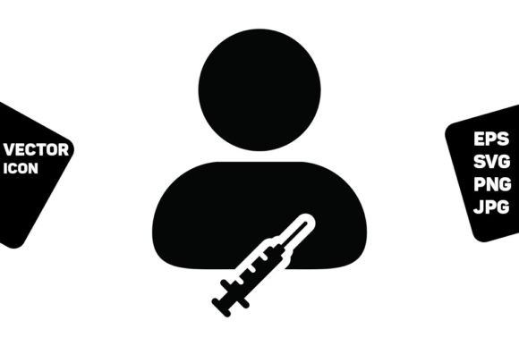 Choosing the Right Injection Icon Vector with Vaccine User for Your Design Projects