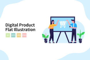 Digital Product Flat Vector Illustration: A Versatile Tool for Modern Design