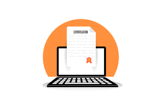 Exploring the Online Certification Flat Design Concept for Modern Infographic Creation