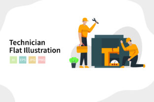 How Technician Flat Vector Illustrations Enhance Visual Communication in Technical Contexts