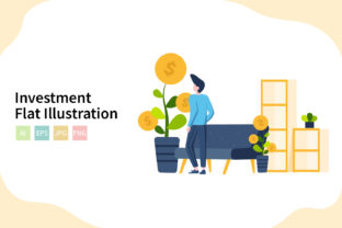Investment Flat Vector Illustrations: Creative Tools for Modern Design