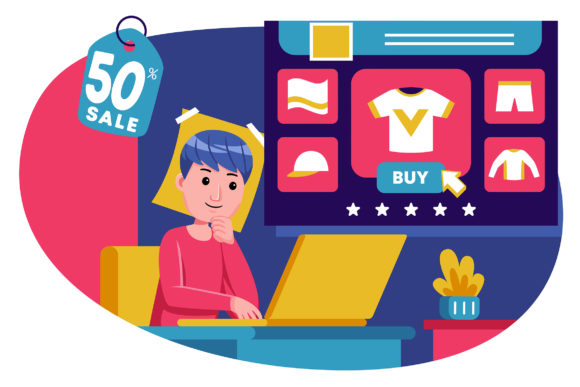 Shopping Vector Illustration 06: Flexible Design for Every Project