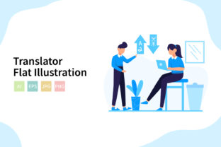 Translator Flat Vector Illustration: Choosing the Right Visuals for Global Communication