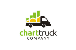 Truck Diagram Statistic Chart Bar Logo: Visual Clarity for Business Insights